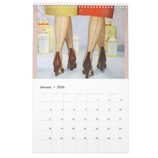 Stijlkalender 1940-reeks kalender (Jan 2026)