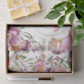  stijlkardinalen amid pasteelbloemen tissuepapier (Geschenk)