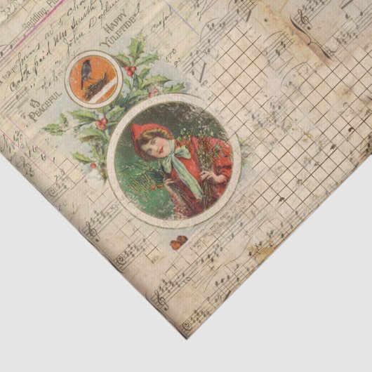  stijlkerstbedekking, met lood, vel muziek tissuepapier (Detail)