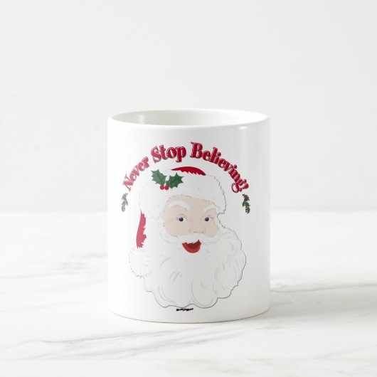  stijlkerstman houdt nooit op te geloven koffiemok (Center)