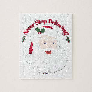 stijlkerstman houdt nooit op te geloven legpuzzel