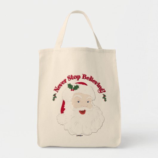 stijlkerstman houdt nooit op te geloven tote bag (Voorkant)