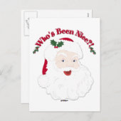 stijlkerstman, wie is er mooi geweest?! feestdagenkaart (Voorkant / Achterkant)