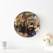  stijlklok met gebak-shoppe kunst grote klok (Huis)