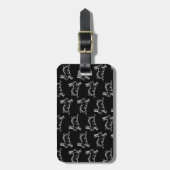  stijlkonijnen afdrukken Patroonkunst Bagagelabel (Voorkant verticaal)