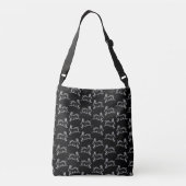stijlkonijnen afdrukken Patroonkunst Crossbody Tas (Achterkant)