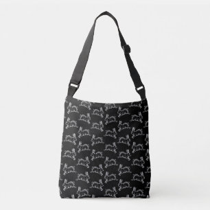  stijlkonijnen afdrukken Patroonkunst Crossbody Tas