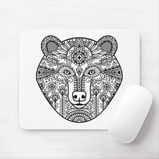 Stijlkop Beer Muismat (Met muis)