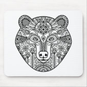 Stijlkop Beer Muismat (Voorkant)