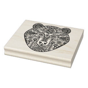 Stijlkop Beer Rubberstempel