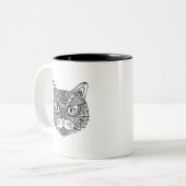 Stijlkop Tweekleurige Koffiemok (Voorkant links)