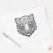 Stijlkop Vierkante Sticker (Envelop)