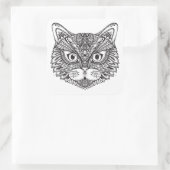 Stijlkop Vierkante Sticker (Tas)