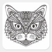 Stijlkop Vierkante Sticker (Voorkant)