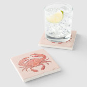 Stijlkrab Stenen Onderzetter (Zijkant)