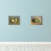 Stijllamp en Bloemmand Mooi Muurkunst Sets (Houten vloer)