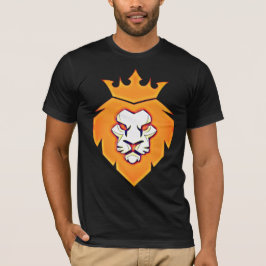 Stijlliefhebber met kroon in zomerkleur T-shirt