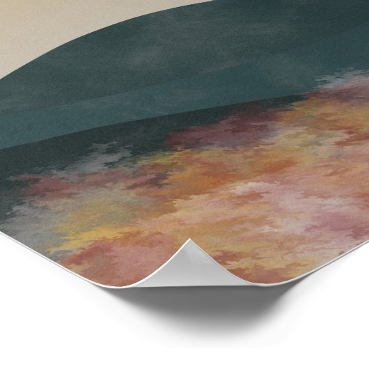  Stijlliggend Poster voor  landschapswand (Hoek)