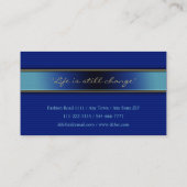 Stijllijst | Classy Elegant Professional Blue Visitekaartje (Achterkant)