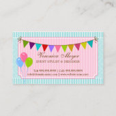 Stijllijst en ontwerp van gebeurtenissen visitekaartje (Achterkant)