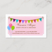 Stijllijst en ontwerp van gebeurtenissen visitekaartje (Achterkant)