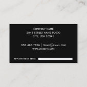 Stijllijst | Glitter Script (afsprakenkaart) Afsprakenkaartje (Achterkant)