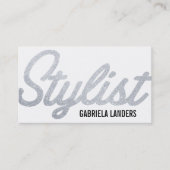 Stijllijst | Glitter Script (afsprakenkaart) Afsprakenkaartje (Voorkant)