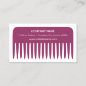 Stijllijst/hairdresse Visitekaartje (Achterkant)