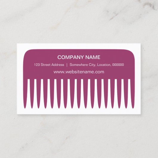 Stijllijst/hairdresse Visitekaartje (Achterkant)