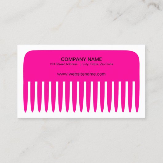 Stijllijst/hairdresser Visitekaartje (Achterkant)