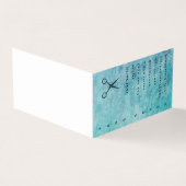 Stijllijst met Posh Blue Grey Texture Visitekaartje (Buitenkant)