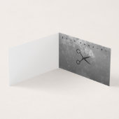 Stijllijst met Posh Blue Grey Texture Visitekaartje (Binnen)