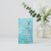 Stijllijst met Posh Blue Grey Texture Visitekaartje (Staand voorkant)