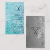 Stijllijst met Posh Blue Grey Texture Visitekaartje (Voorkant / Achterkant)