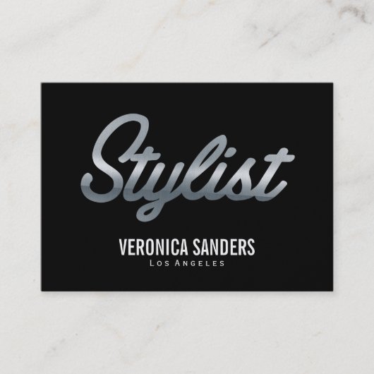 Stijllijst | Metaalschrift Visitekaartje (Voorkant)