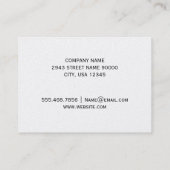 Stijllijst | Metaalschrift Visitekaartje (Achterkant)