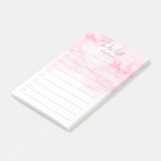 Stijllijst, Modern, Meisje, Waterverf, om lijst te Post-it® Notes (Schuin)