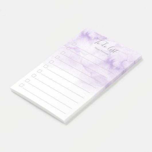 Stijllijst, Modern, Meisje, Waterverf, om lijst te Post-it® Notes (Schuin)