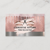 Stijllijst | Mua Roos Gold Foil | Bokeh Drip Visitekaartje (Voorkant)