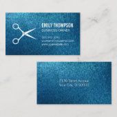 Stijllijst | Schapen | Achtergrond blauwe textuur Visitekaartje (Voorkant / Achterkant)