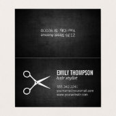 Stijllijst | Schapen | Donkere textuur Achtergrond Visitekaartje (Buitenkant ongevouwen)