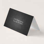 Stijllijst | Schapen | Donkere textuur Achtergrond Visitekaartje (Achterkant)