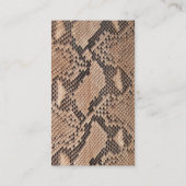Stijllijst voor adviseur-Mode van Brown Snakeskin Visitekaartje (Achterkant)