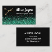 Stijllijst voor glitter en schaar visitekaartje (Voorkant / Achterkant)