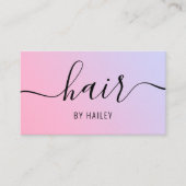 Stijllijst voor gradiënt Modern Haar Visitekaartje (Voorkant)