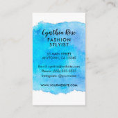 Stijllijst waterverf Mode Visitekaartje (Achterkant)