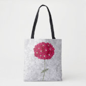  Stijlmagenta Hydrangea Bloemventilator Canvas tas (Voorkant)