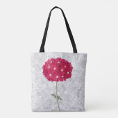  Stijlmagenta Hydrangea Bloemventilator Canvas tas (Achterkant)