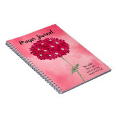 stijlmagenta Hydrangea Prayer Journal Notitieboek (Rechterzijde)