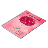 stijlmagenta Hydrangea Prayer Journal Notitieboek (Linkerzijde)